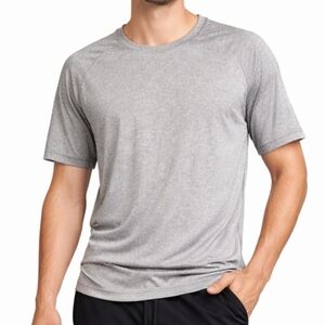 Gymlite Heather Gray Performance Tee Men’s Athletic Shirt